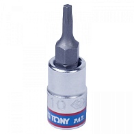 Головка торцевая TORX Т10 L=37мм 1/4" (KING TONY)