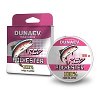 Леска Dunaev Polyester RED 0.185мм 100м