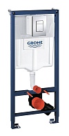 Система инсталляции Grohe Rapid SL д/подвесн. унитаза 3 в 1 (квадратная клавиша) арт.38772001