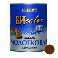 Эмаль с молотковым эффектом 0,4кг коричневый