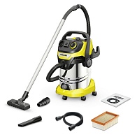 Пылесос WD 6 P S V-30/6/22Т (KARCHER) /1300 Вт; объем контейнера 30л; сух/влаж. уборка; 9,5кг, шланг, насадки/