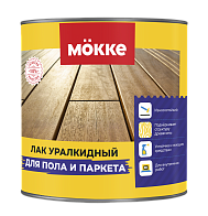 Лак алкидный для пола и паркета глянцевый Mokke 0,8л