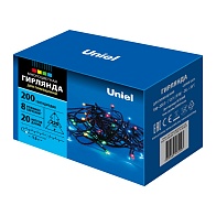 Гирлянда свд нить 20,0м IP20 (UNIEL) /200LED зеленый арт. ULD-S2000-200-DGA MULTI/